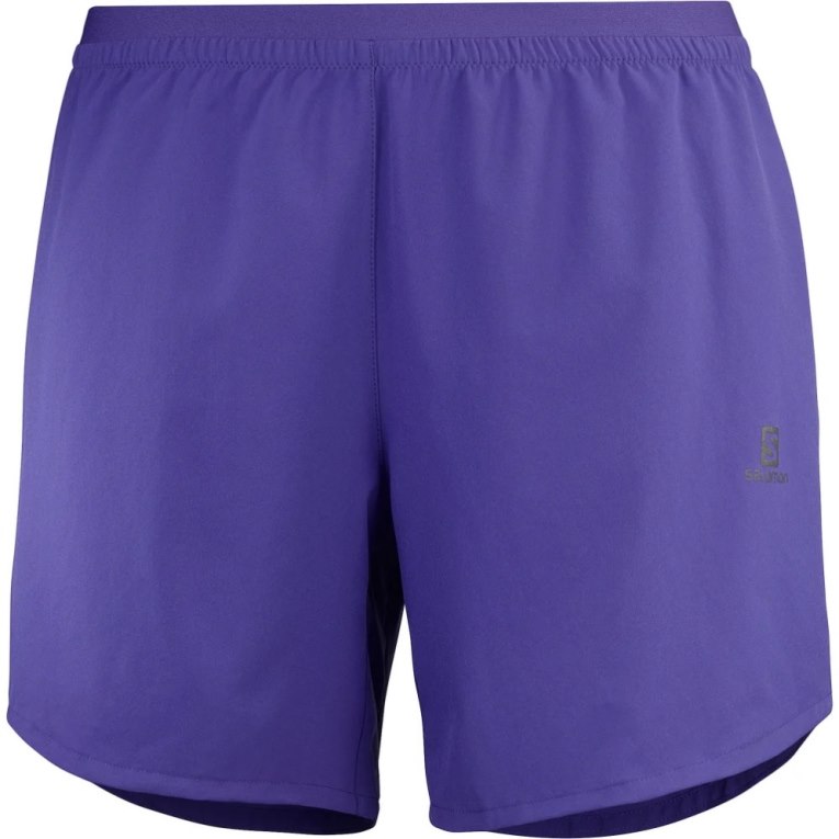 Salomon Cross 5'' Women's Running Shorts Blue | CA 61O7